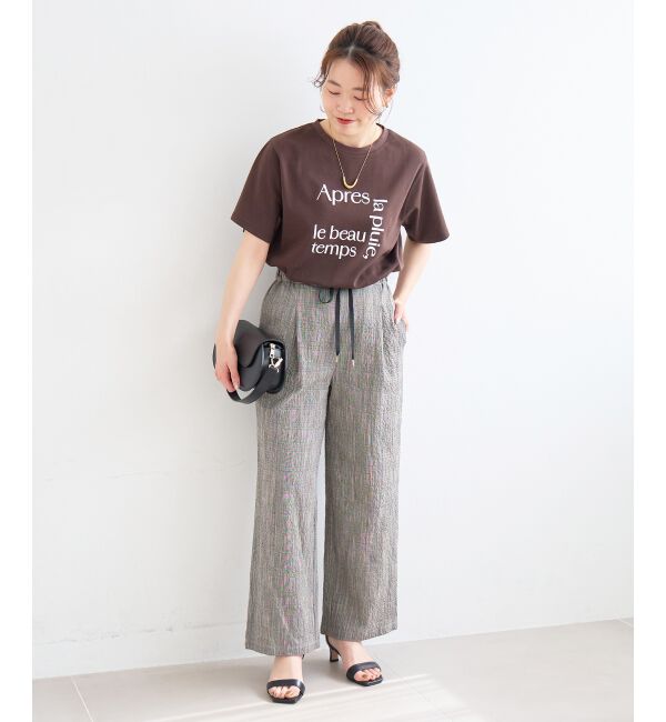  「グレンチェックスラブパンツ」|その他|