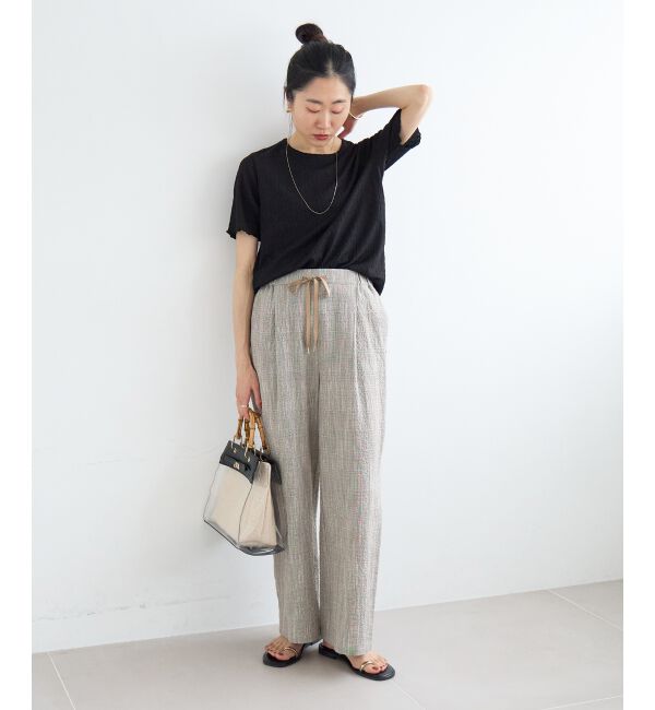  「グレンチェックスラブパンツ」|その他|