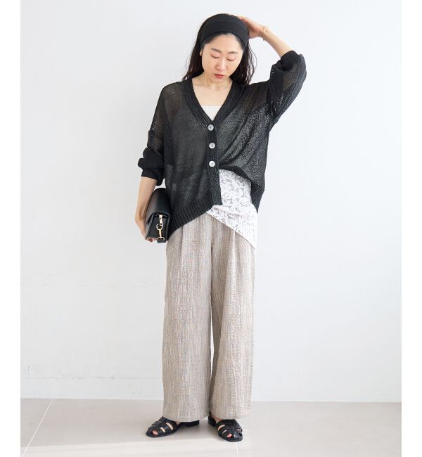  「グレンチェックスラブパンツ」|その他|