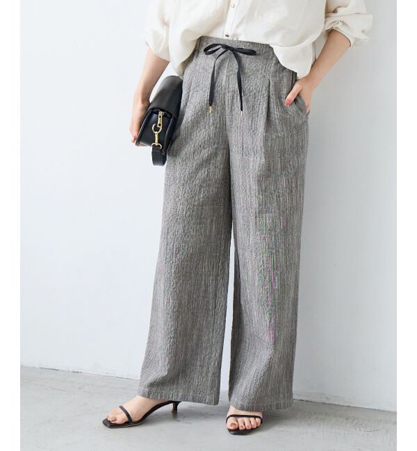  「グレンチェックスラブパンツ」|その他|