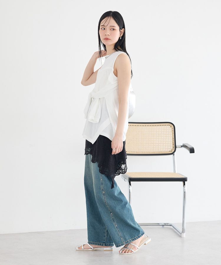earth music&ecology「マルチウェイショルダースリットトップス」|Tシャツ・カットソー|