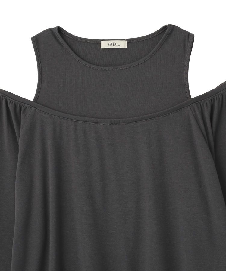 earth music&ecology「マルチウェイショルダースリットトップス」|Tシャツ・カットソー|
