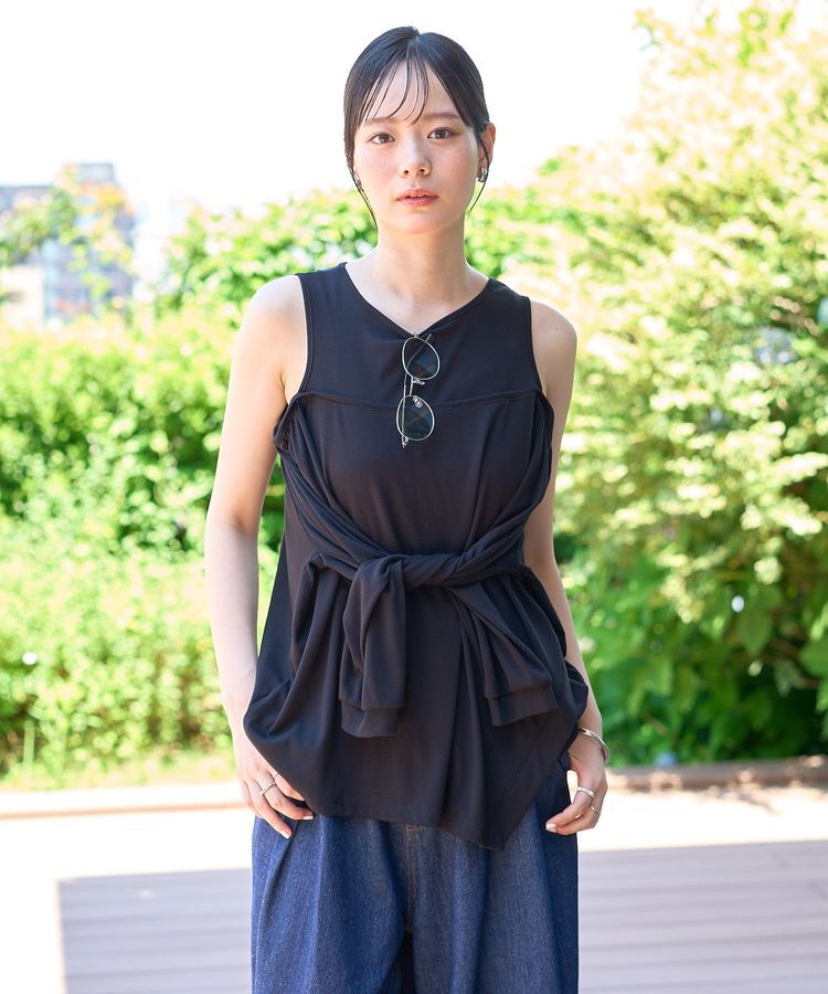 earth music&ecology「マルチウェイショルダースリットトップス」|Tシャツ・カットソー|