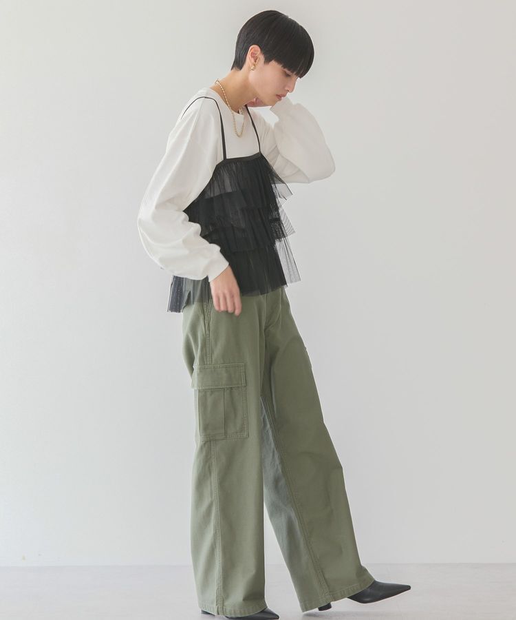AMERICAN HOLIC「【WEB限定】袖ボリュームカットプルオーバー」|Tシャツ・カットソー|