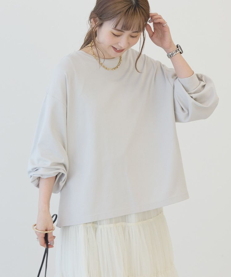 AMERICAN HOLIC「【WEB限定】袖ボリュームカットプルオーバー」|Tシャツ・カットソー|Light beige