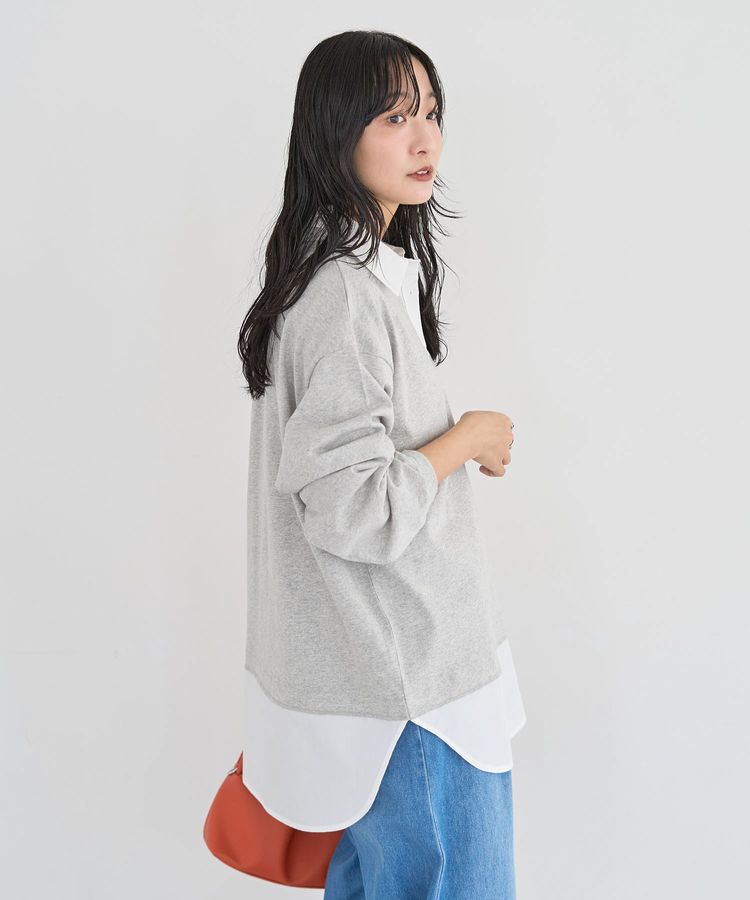 Green Parks「衿レイヤードッキングチュニック」|Tシャツ・カットソー|