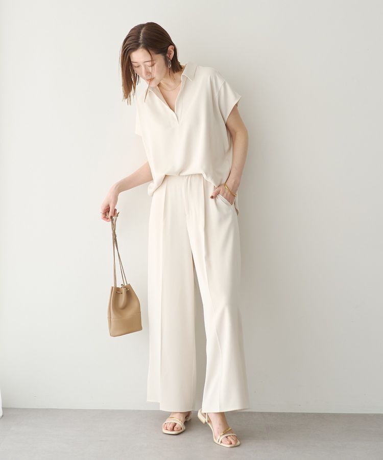YECCA VECCA「【接触冷感】COOLスリットワイドパンツ」|その他|