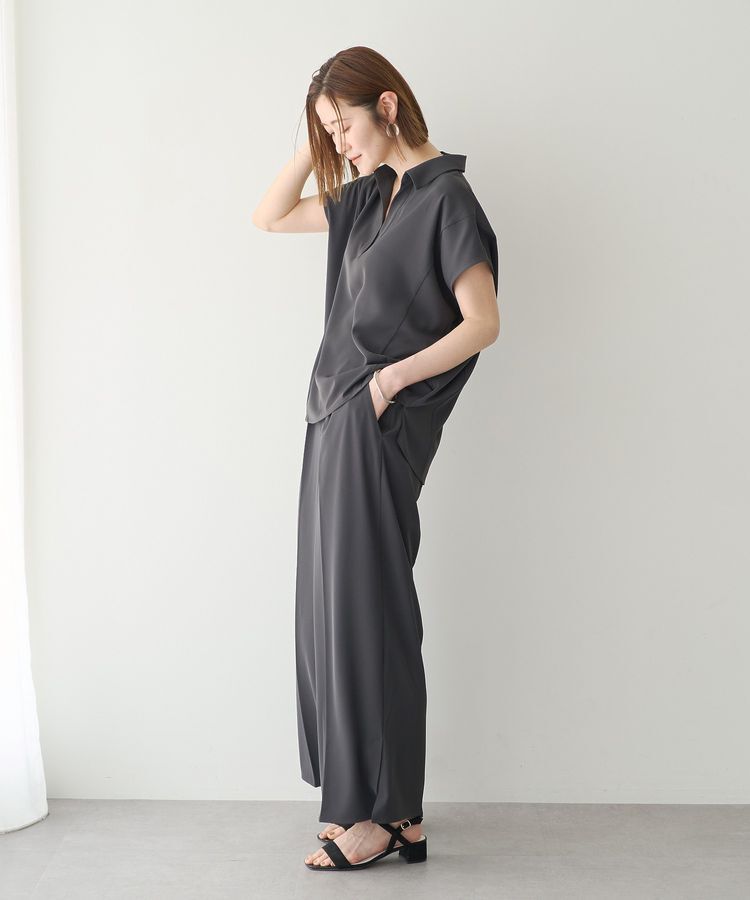YECCA VECCA「【接触冷感】COOLスリットワイドパンツ」|その他|