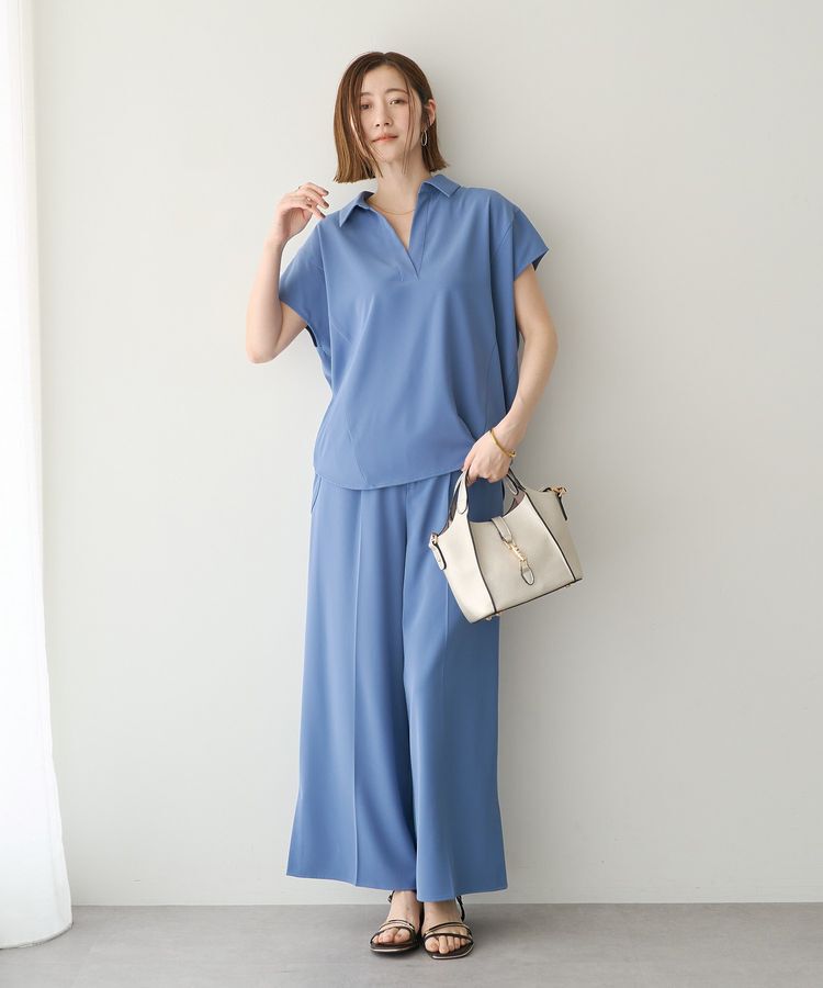 YECCA VECCA「【接触冷感】COOLスリットワイドパンツ」|その他|