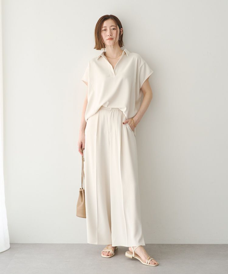 YECCA VECCA「【接触冷感】COOLスリットワイドパンツ」|その他|