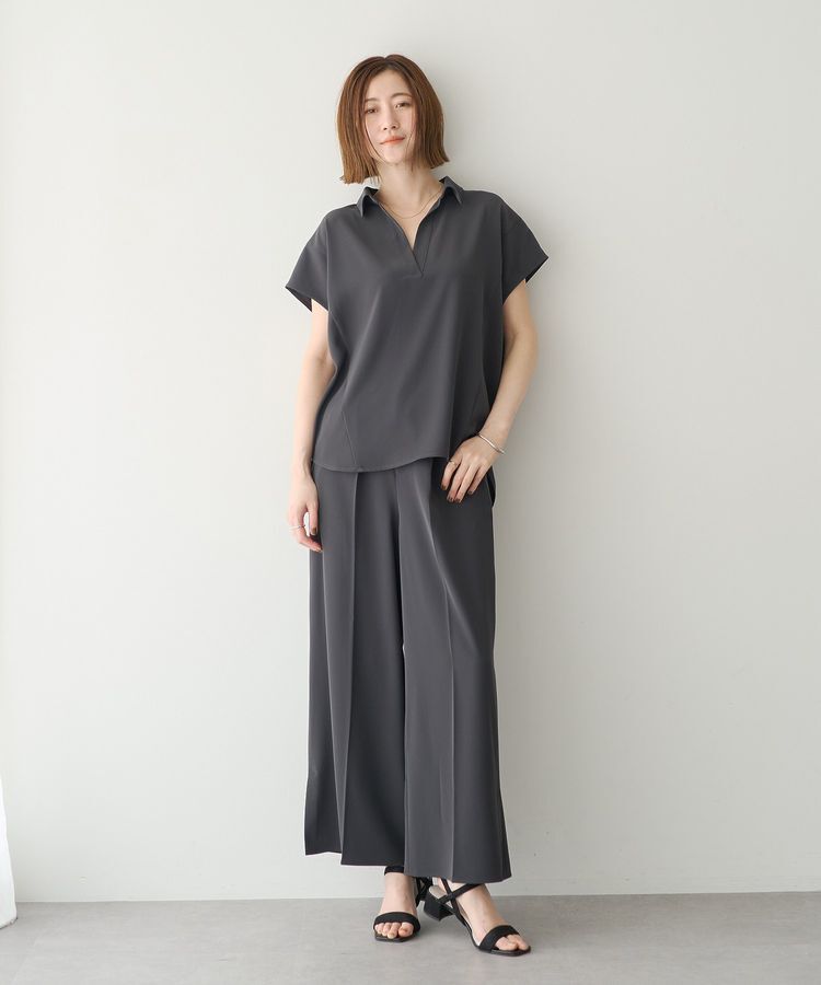 YECCA VECCA「【接触冷感】COOLスリットワイドパンツ」|その他|