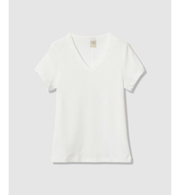 allureville「【FLORE FLORE(フローレフローレ)】JILL BABY TEE」|Tシャツ・カットソー|ホワイト