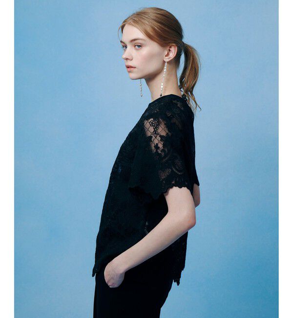 LOULOU WILLOUGHBY「【LOULOU WILLOUGHBY】オーガンスカラＴシャツ」|Tシャツ・カットソー|