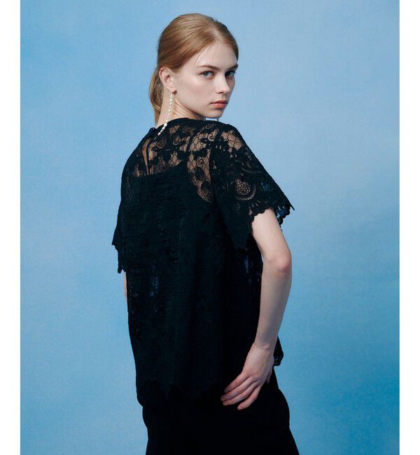 LOULOU WILLOUGHBY「【LOULOU WILLOUGHBY】オーガンスカラＴシャツ」|Tシャツ・カットソー|