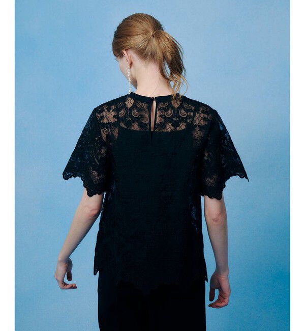 LOULOU WILLOUGHBY「【LOULOU WILLOUGHBY】オーガンスカラＴシャツ」|Tシャツ・カットソー|