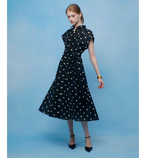 LOULOU WILLOUGHBY「◇オーガンドットワンピース」|ワンピース|