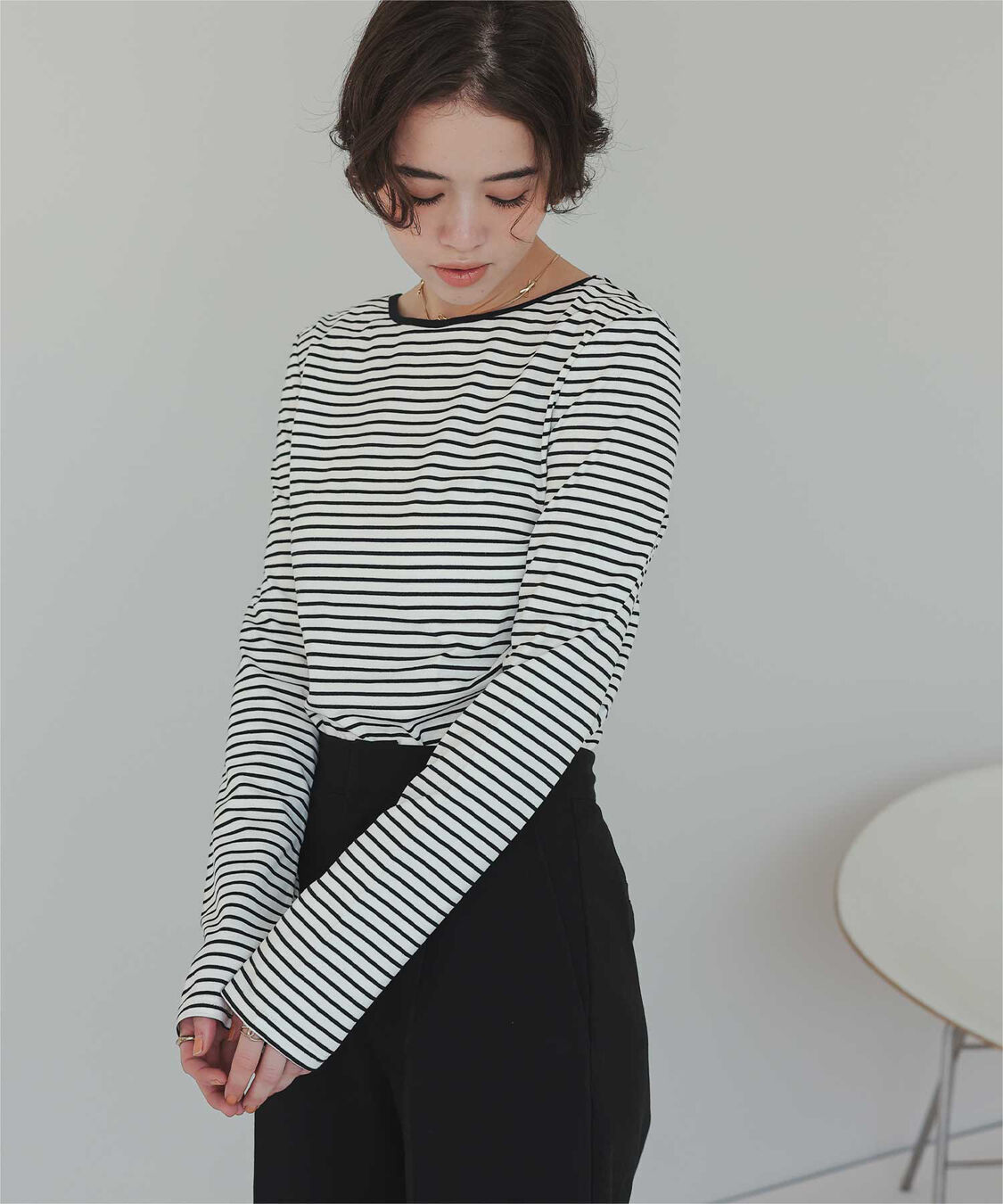 titivate「バックUネックロングスリーブカットソー」|Tシャツ・カットソー|
