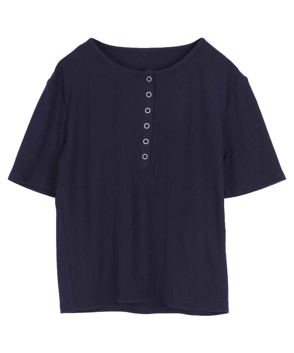 titivate「機能性リブカットソーヘンリーネックトップス」|Tシャツ・カットソー|