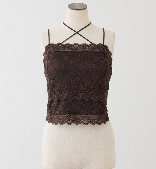  「カップ付きレースキャミソール」|プルオーバー|