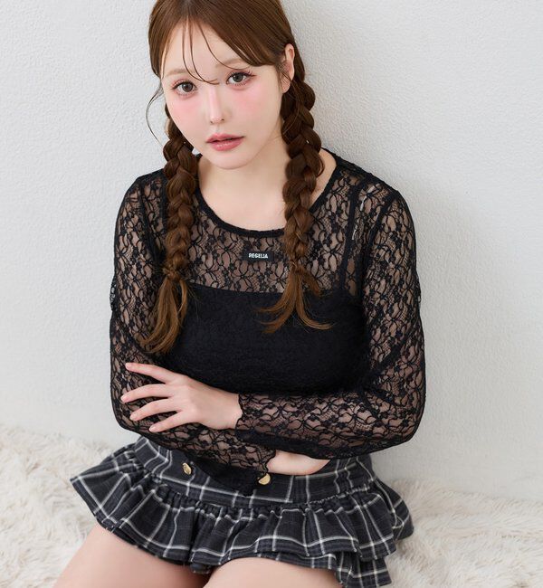  「プレート付きレーストップス」|プルオーバー|