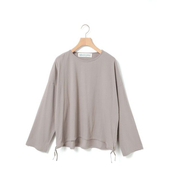 MidiUmi「MidiUmi ドローストリングプルオーバー」|Tシャツ・カットソー|ベージュ