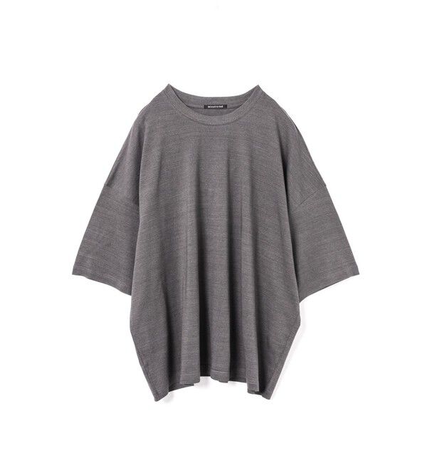 mizuiro ind「mizuiro ind クルーネックワイドチュニック」|ワンピース|グレー