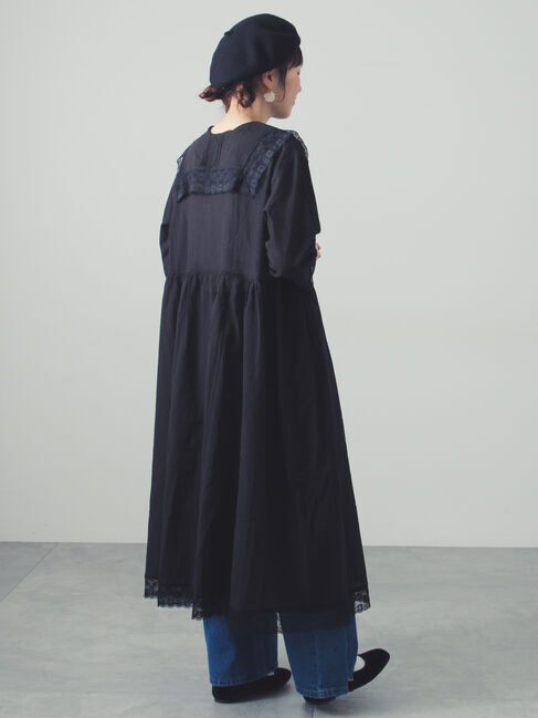 Samansa Mos2「【販路限定】レースセーラー襟ワンピース」|ワンピース|