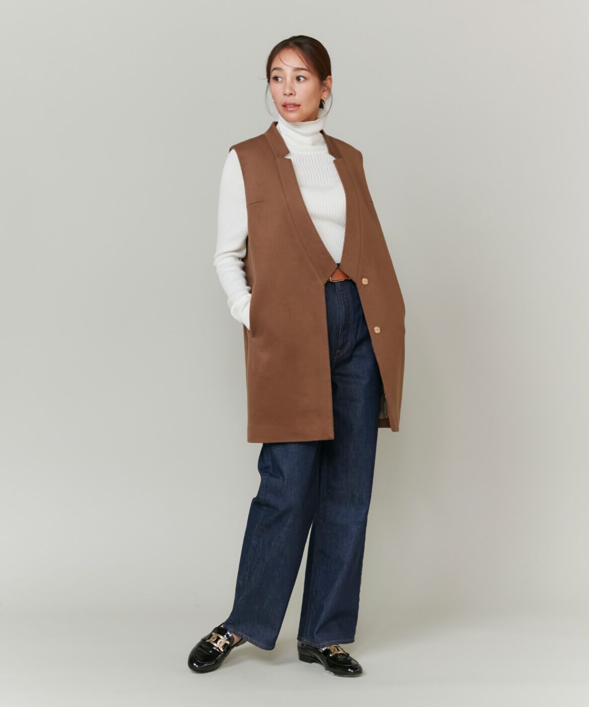 INED「《大きいサイズ》カシミヤジレ《大草直子コラボ》《COLOMBO》」|その他|