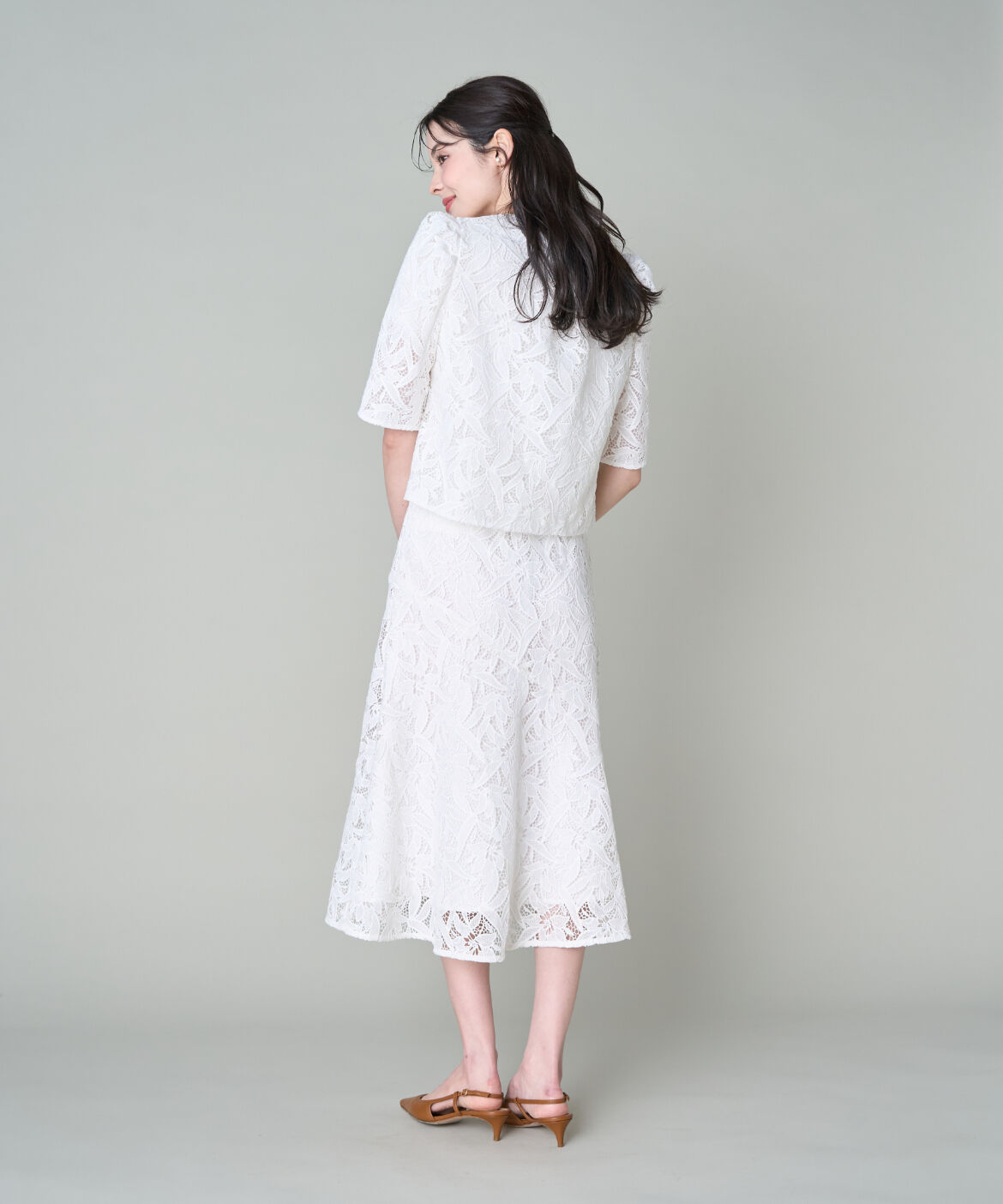 Maglie le cassetto「《M Maglie le cassetto》フラワーレース柄半袖ジャケット」|その他|