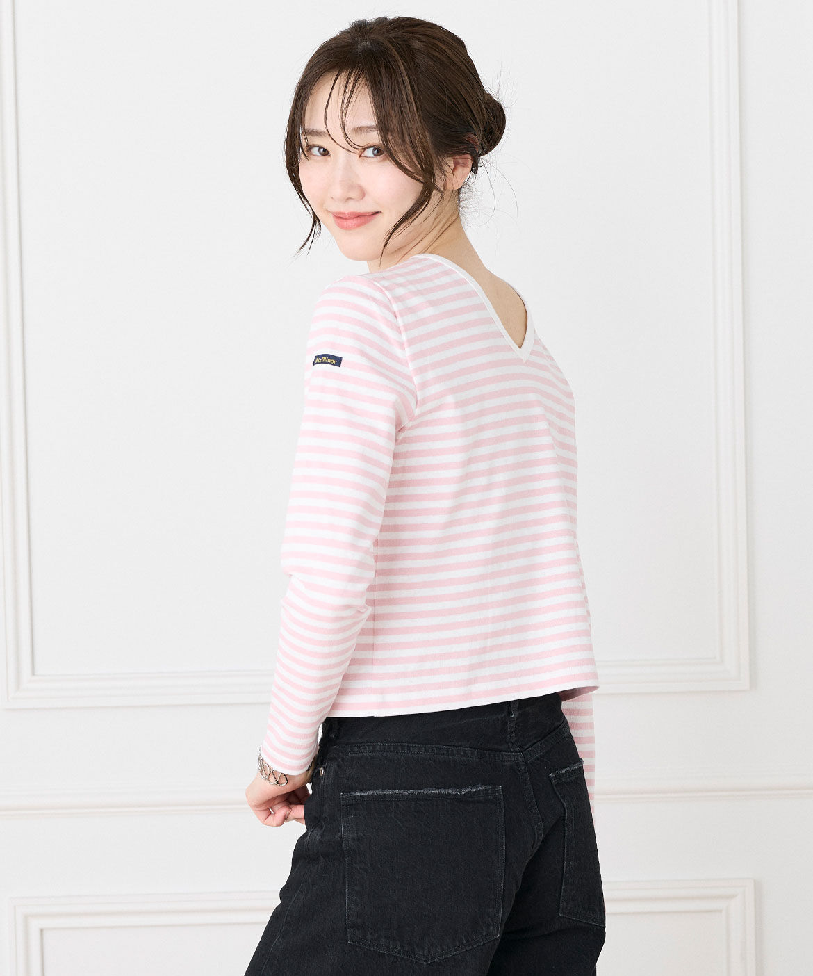 INED「ルミノア ボーダーカットソー MADEMOISELLE《Le minor》」|Tシャツ・カットソー|