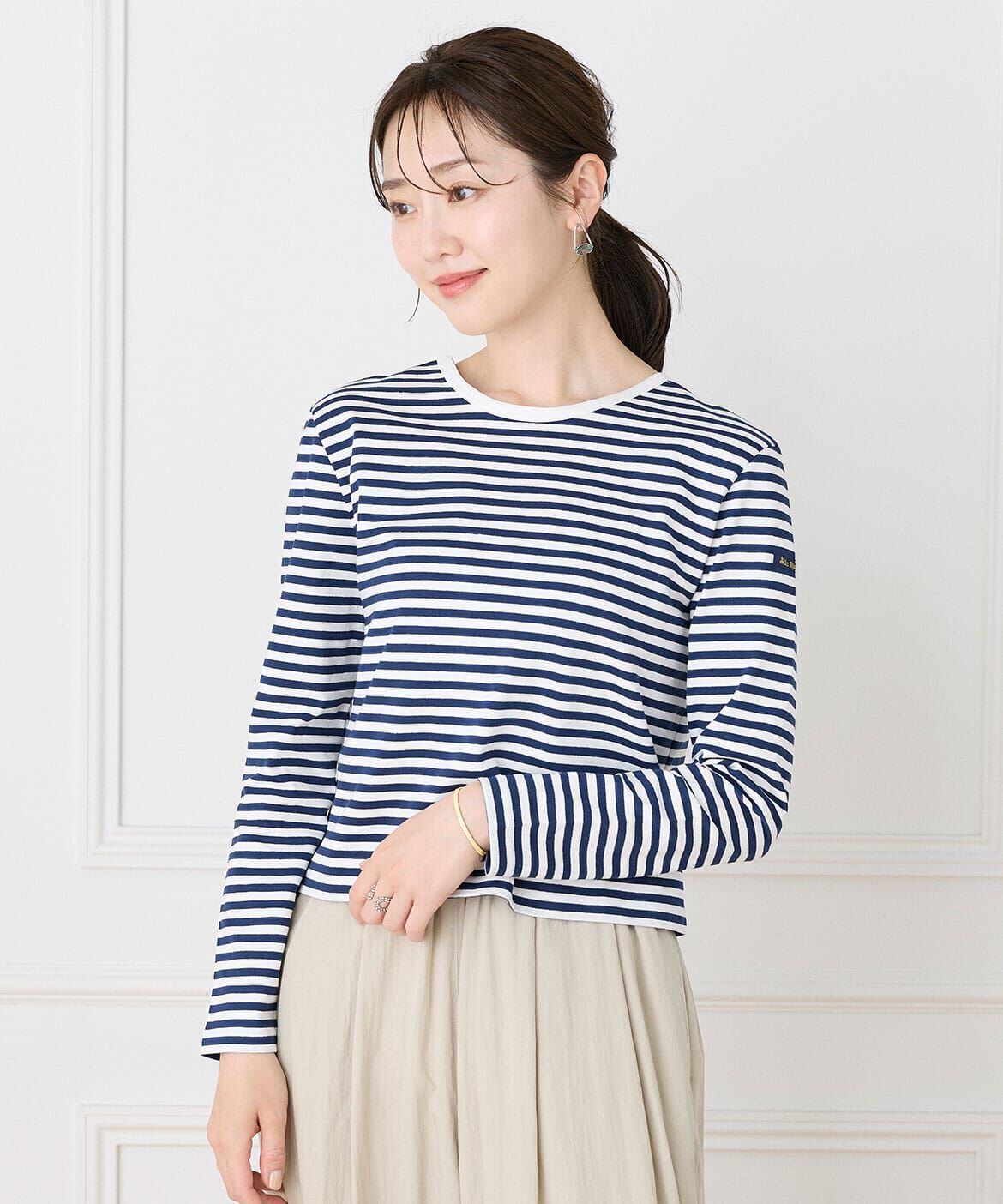 INED「ルミノア ボーダーカットソー MADEMOISELLE《Le minor》」|Tシャツ・カットソー|