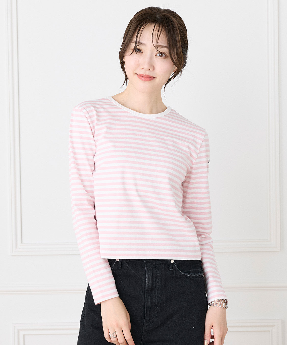 INED「ルミノア ボーダーカットソー MADEMOISELLE《Le minor》」|Tシャツ・カットソー|