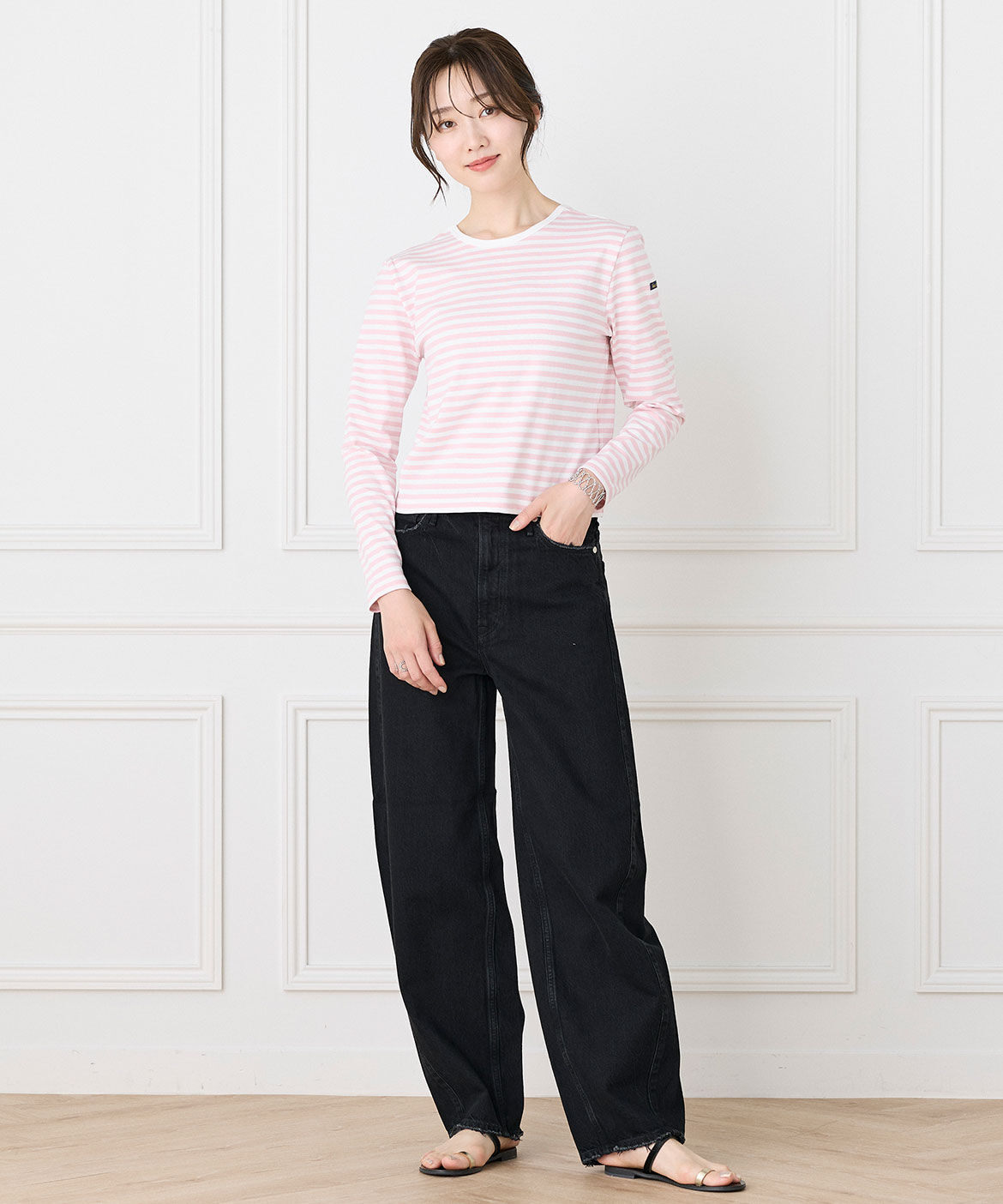 INED「ルミノア ボーダーカットソー MADEMOISELLE《Le minor》」|Tシャツ・カットソー|