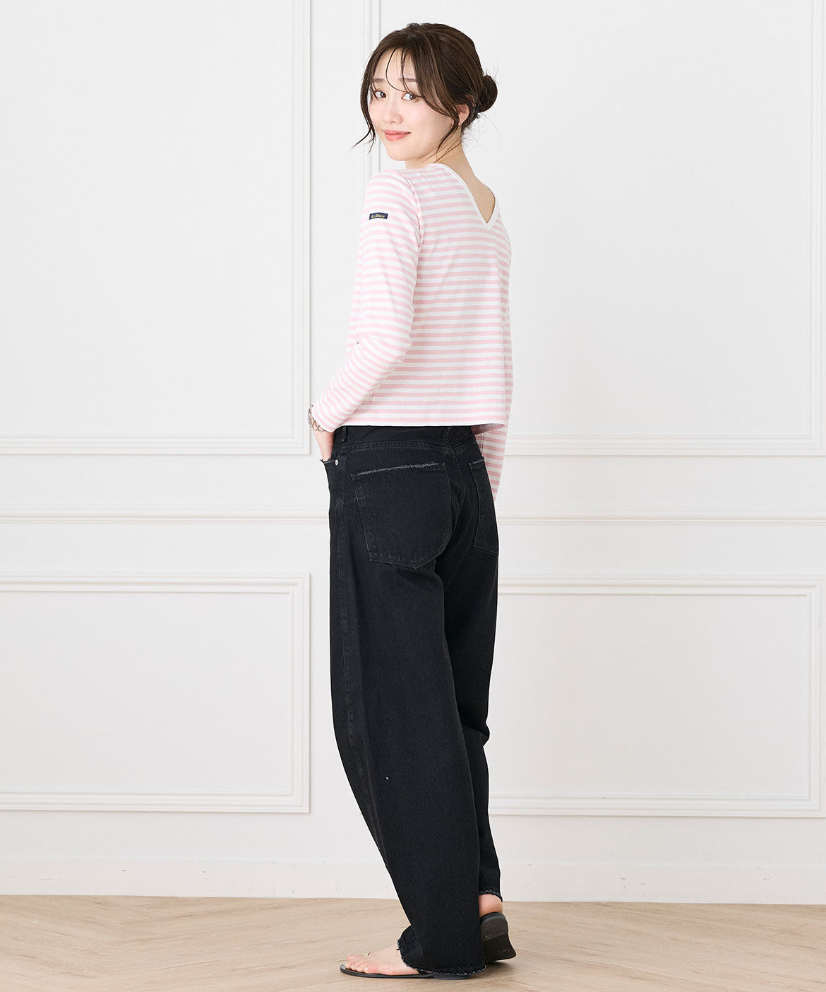INED「ルミノア ボーダーカットソー MADEMOISELLE《Le minor》」|Tシャツ・カットソー|