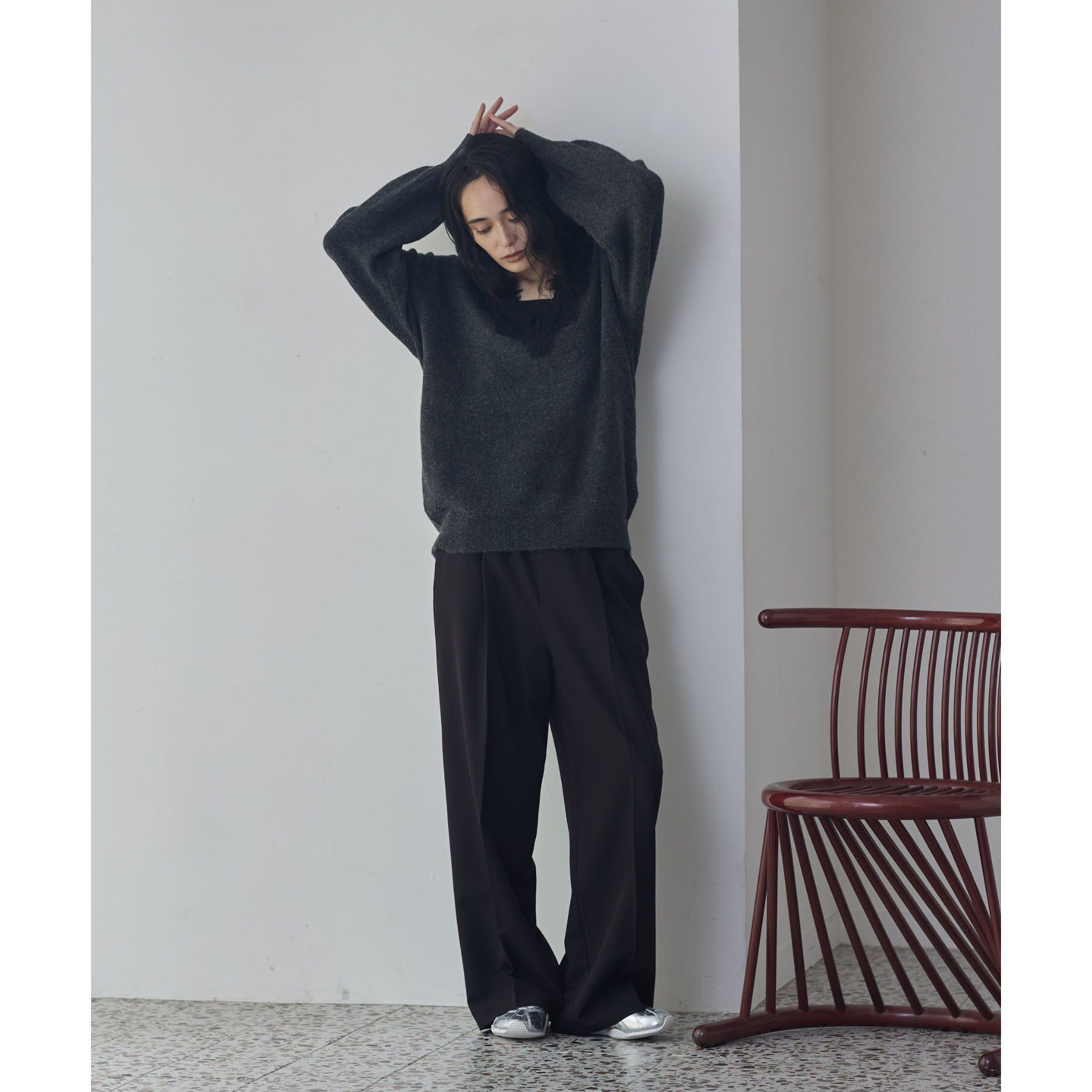 GALLEST「Comfy Set Up｜イージーストレートワイドパンツ【セットアップ対応／通勤／カセット服】」|その他|