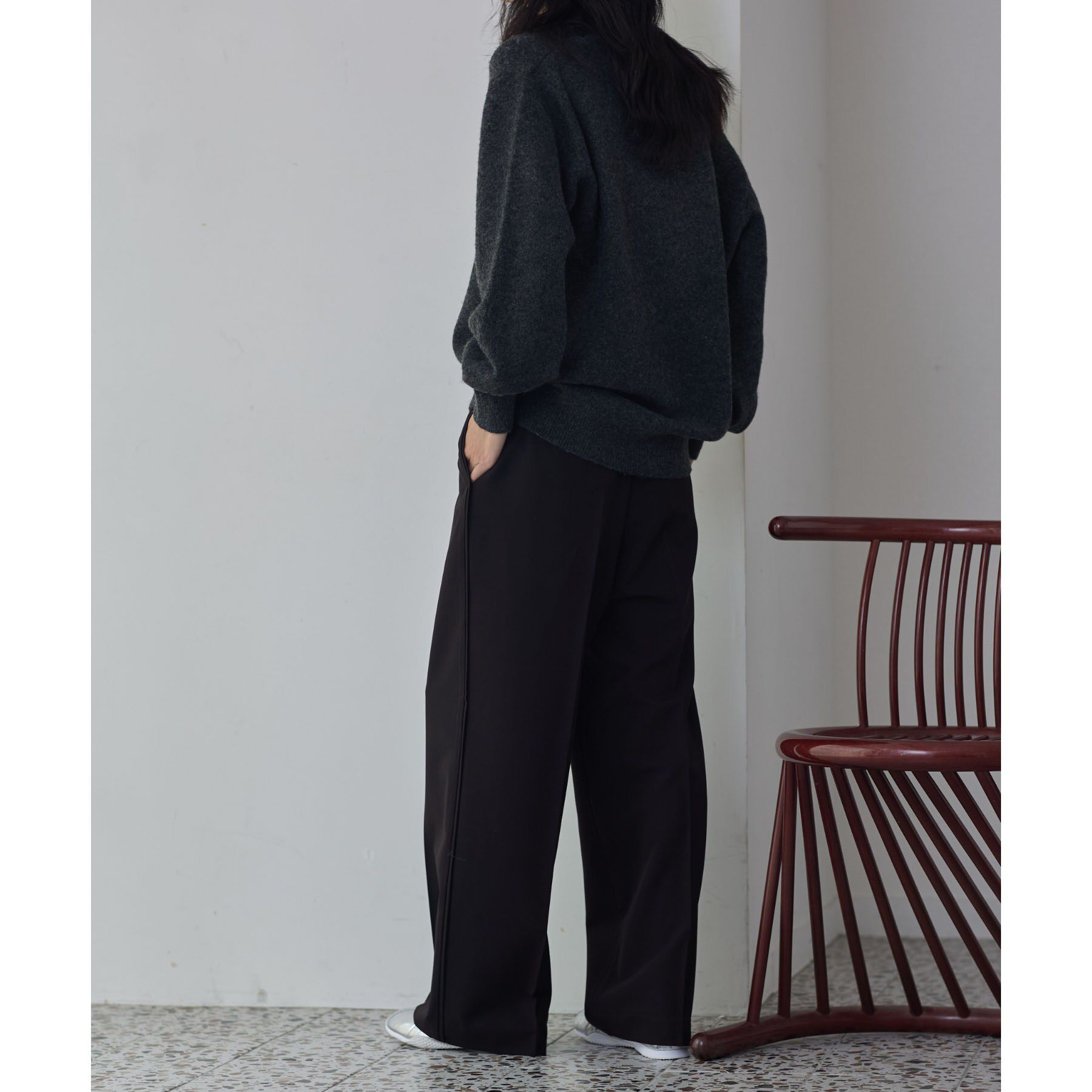 GALLEST「Comfy Set Up｜イージーストレートワイドパンツ【セットアップ対応／通勤／カセット服】」|その他|