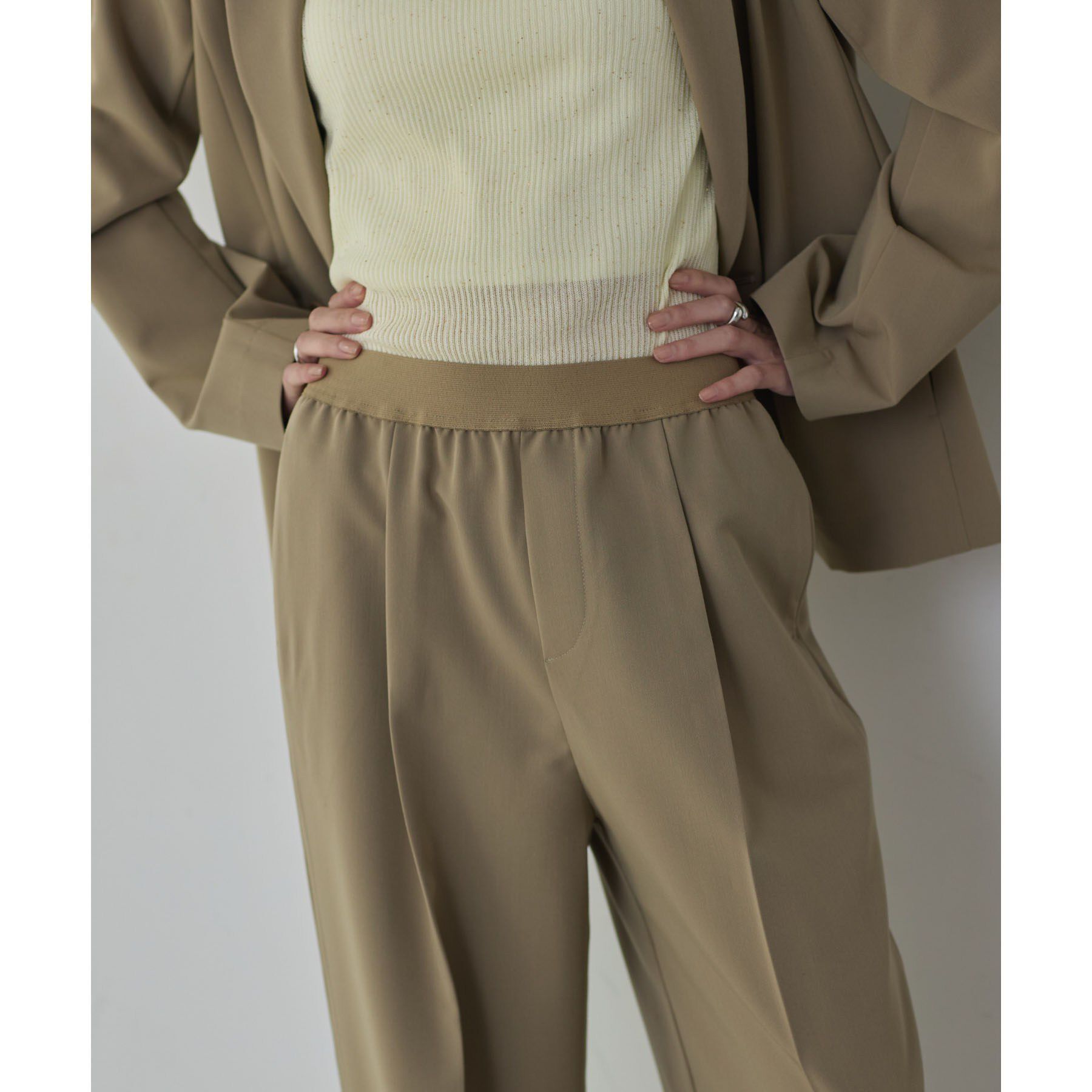 GALLEST「Comfy Set Up｜イージーストレートワイドパンツ【セットアップ対応／通勤／カセット服】」|その他|