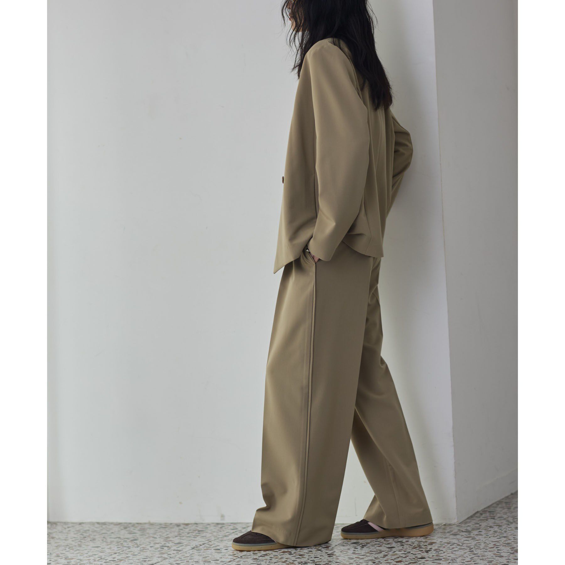 GALLEST「Comfy Set Up｜イージーストレートワイドパンツ【セットアップ対応／通勤／カセット服】」|その他|