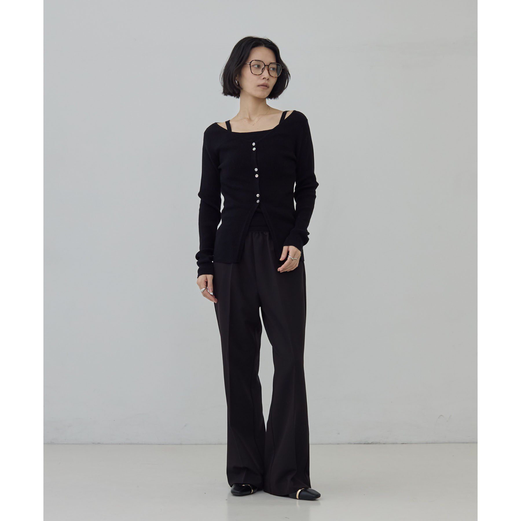 GALLEST「Comfy Set Up｜イージーストレートフレアパンツ【セットアップ対応／通勤／カセット服】」|その他|