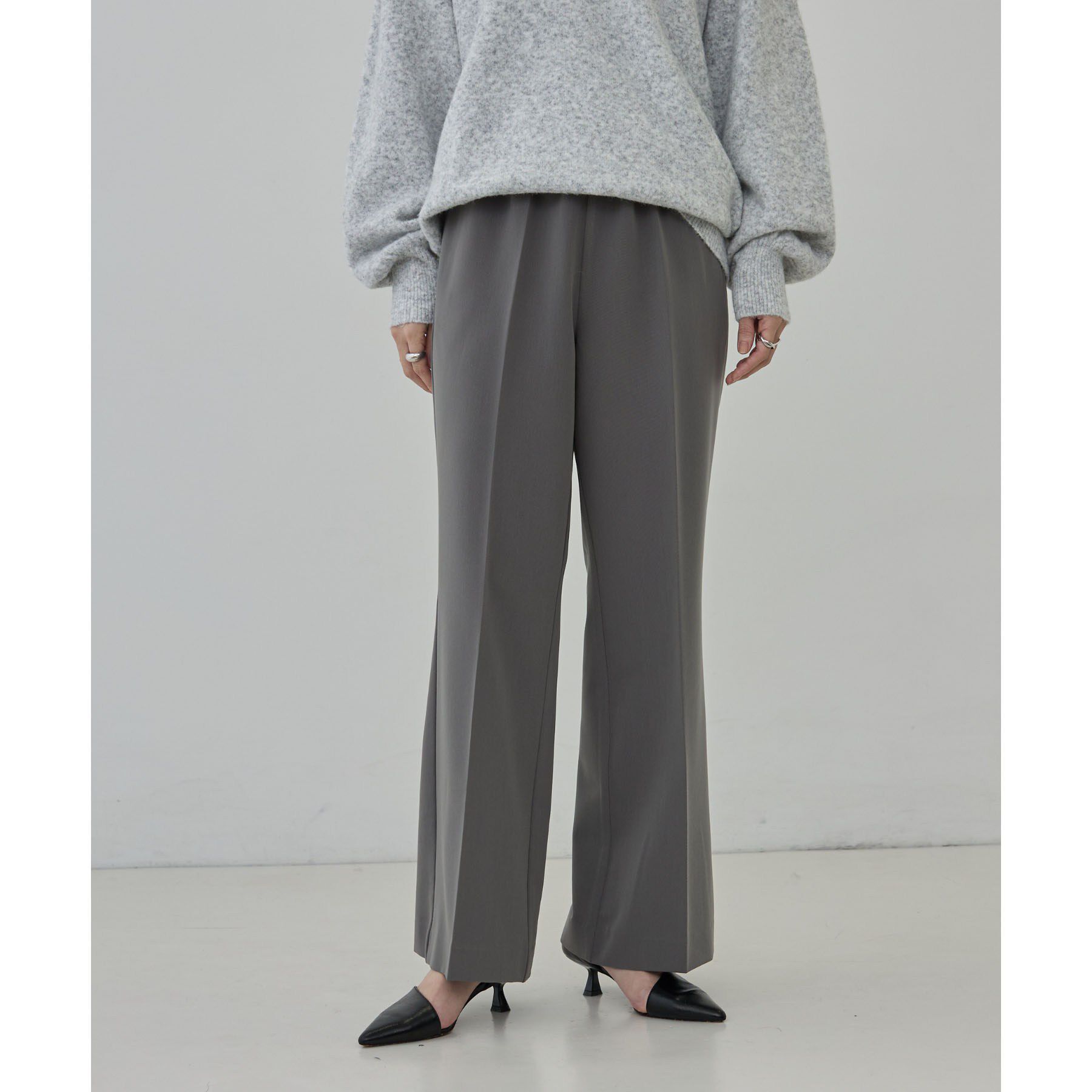 GALLEST「Comfy Set Up｜イージーストレートフレアパンツ【セットアップ対応／通勤／カセット服】」|その他|