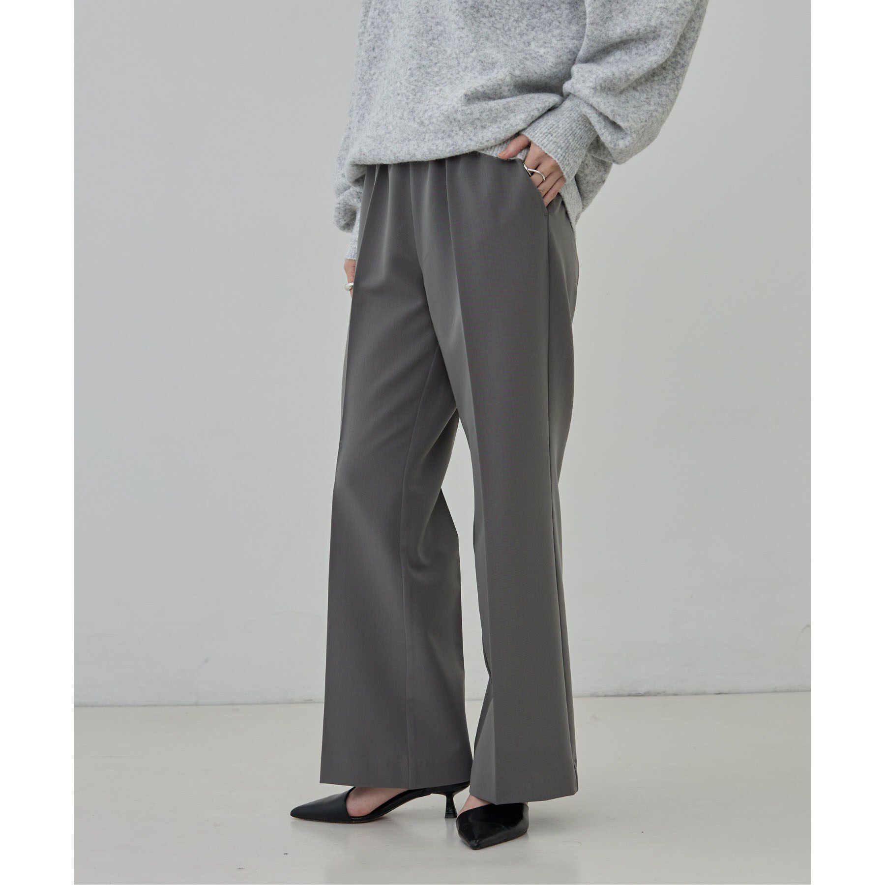GALLEST「Comfy Set Up｜イージーストレートフレアパンツ【セットアップ対応／通勤／カセット服】」|その他|