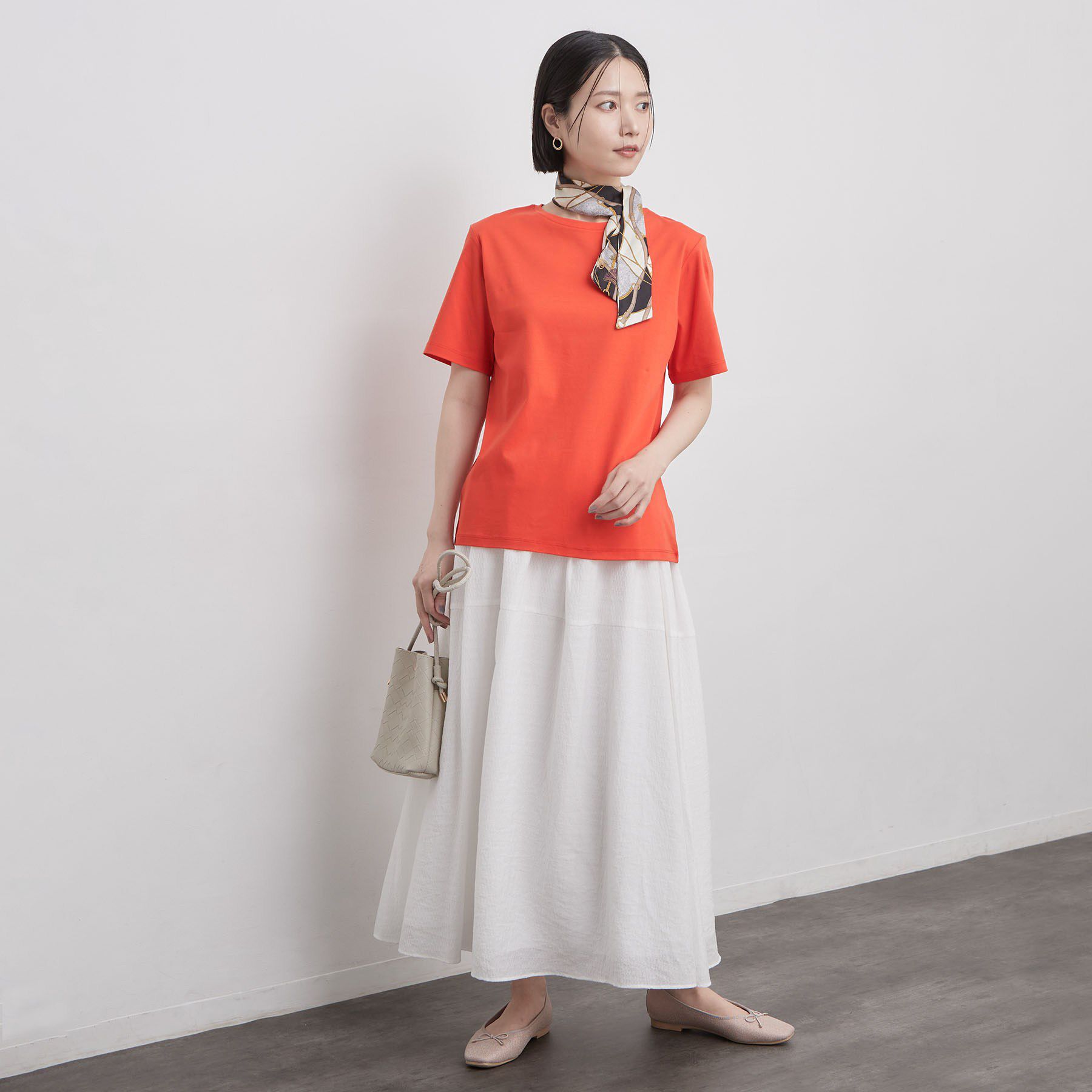OPAQUE.CLIP「ベーシックTシャツ／オーガニックコットン混【洗濯機OK】」|Tシャツ・カットソー|
