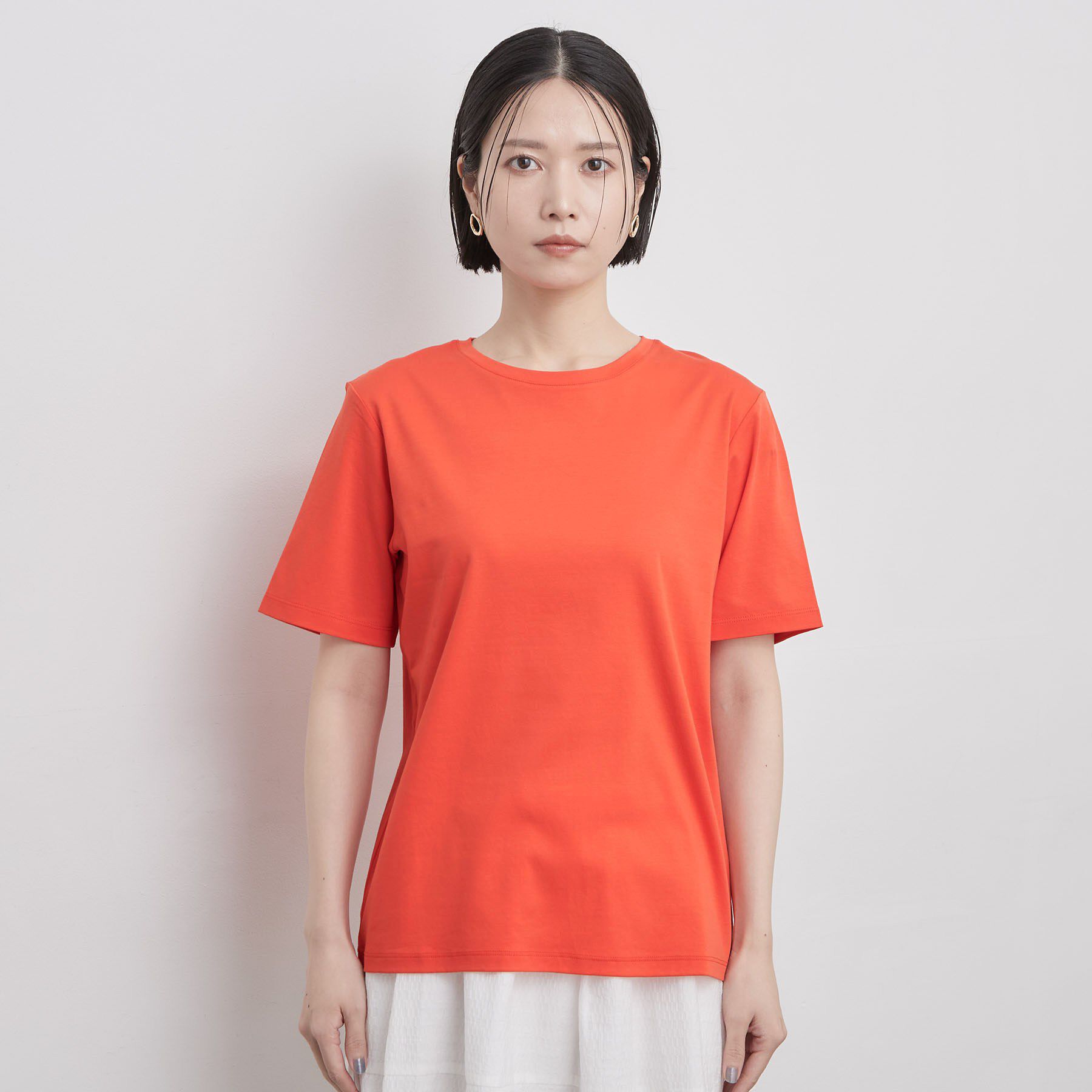 OPAQUE.CLIP「ベーシックTシャツ／オーガニックコットン混【洗濯機OK】」|Tシャツ・カットソー|