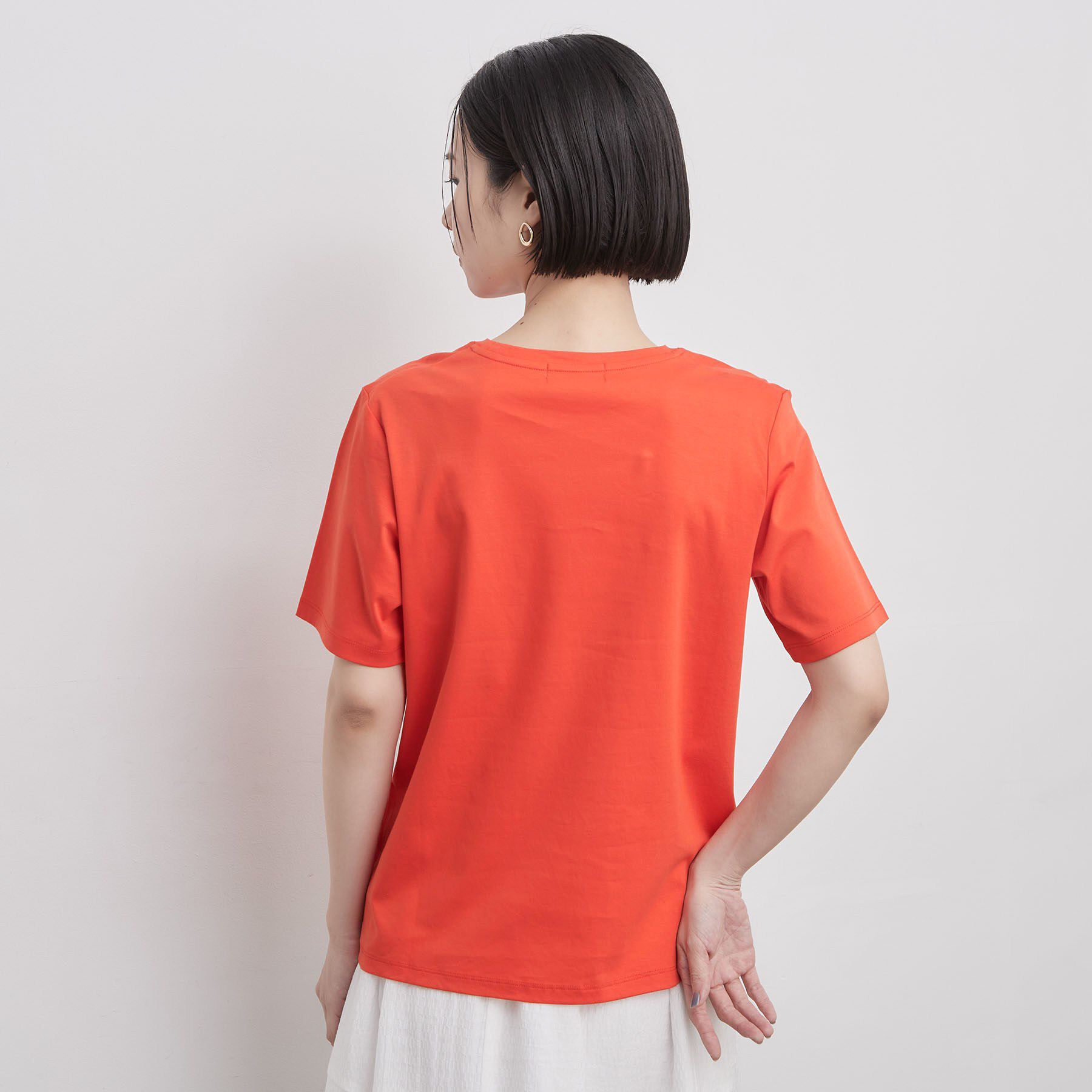 OPAQUE.CLIP「ベーシックTシャツ／オーガニックコットン混【洗濯機OK】」|Tシャツ・カットソー|