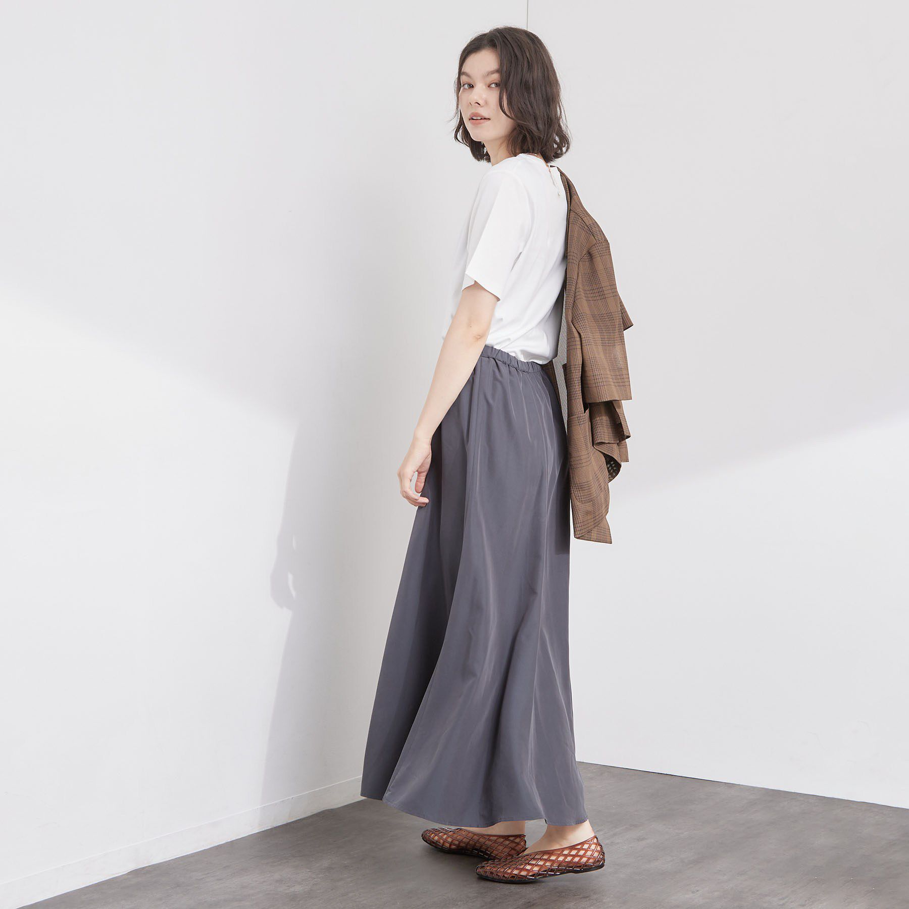 OPAQUE.CLIP「ベーシックTシャツ／オーガニックコットン混【洗濯機OK】」|Tシャツ・カットソー|