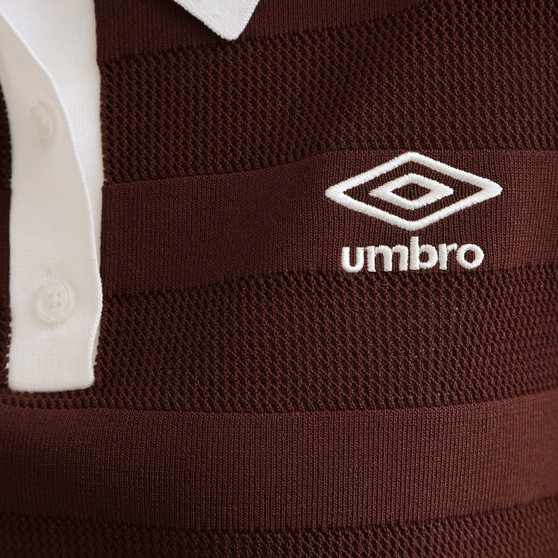 OPAQUE.CLIP「◆【umbro／アンブロ】メッシュボーダー配色ポロニット」|ニット・セーター|