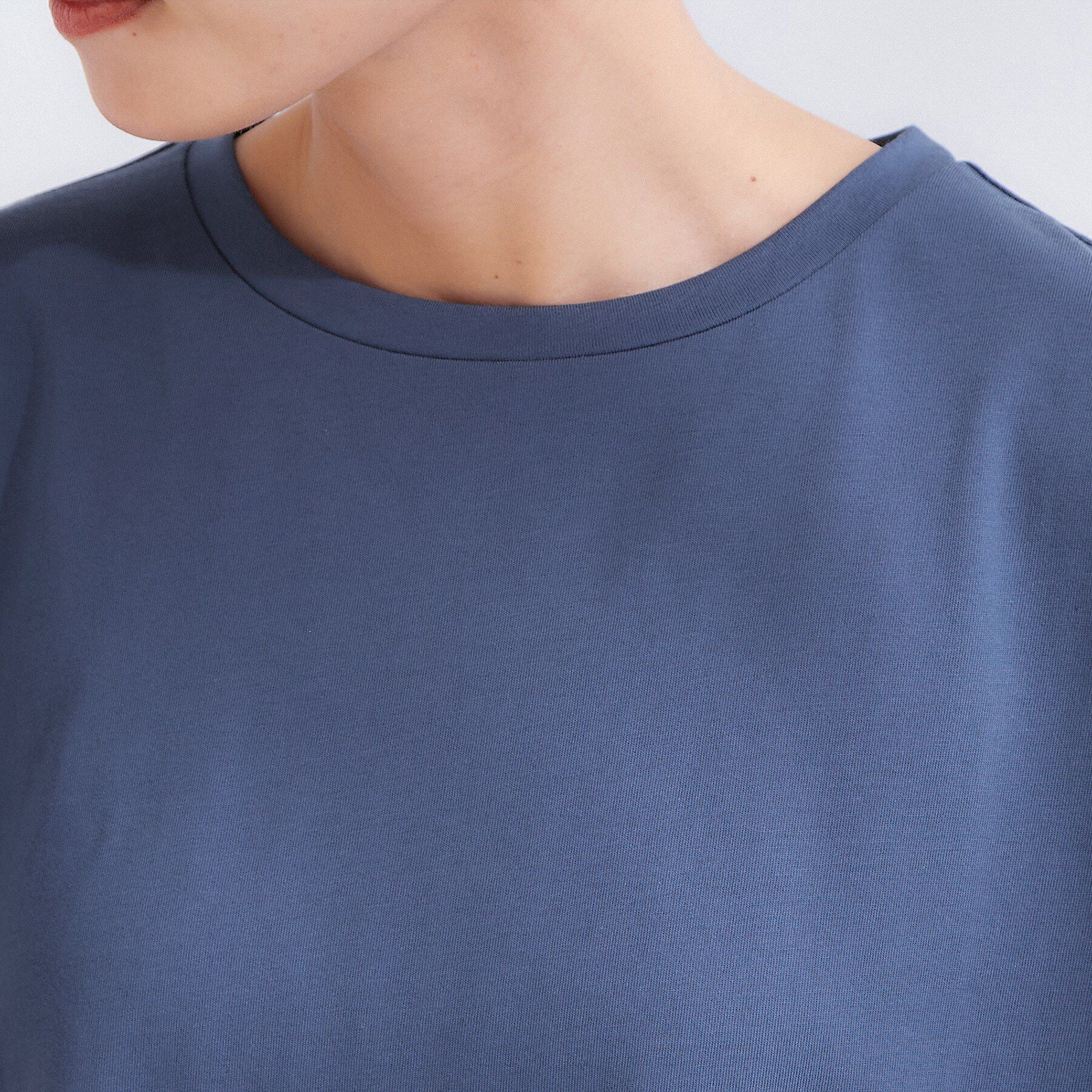 OPAQUE.CLIP「【接触冷感】バックフレアドッキングカットソー《洗濯機OK》」|Tシャツ・カットソー|