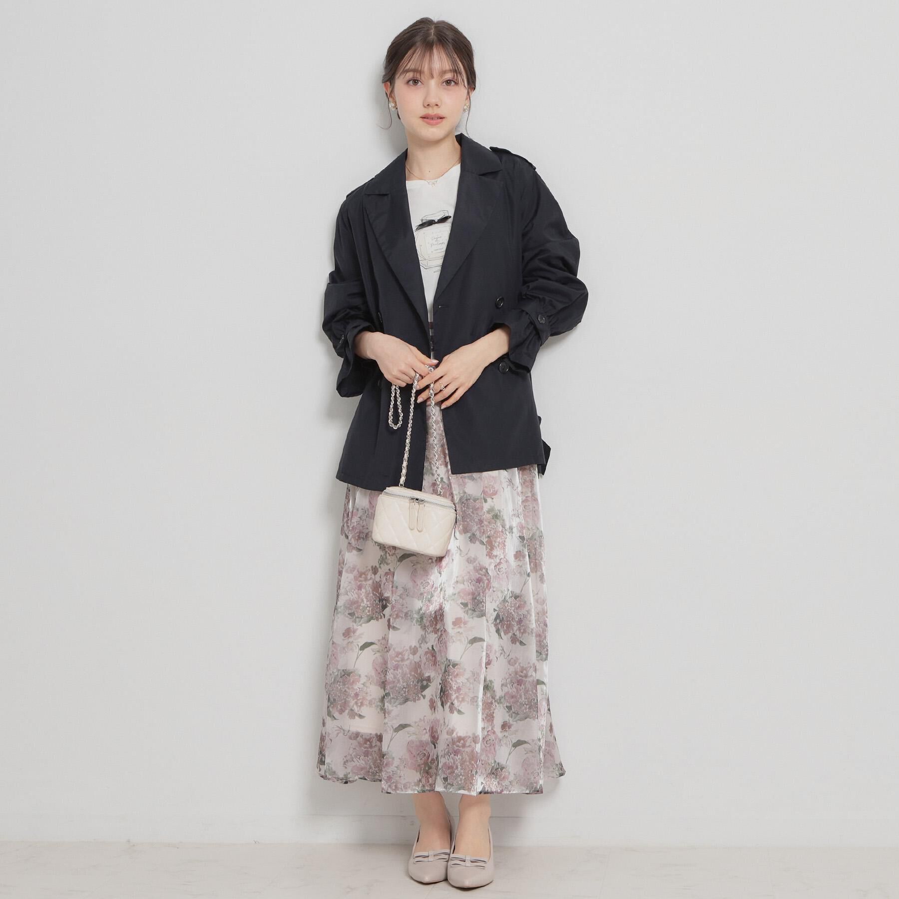 Couture broach「【撥水・洗える】ハーフ トレンチコート」|トレンチコート|