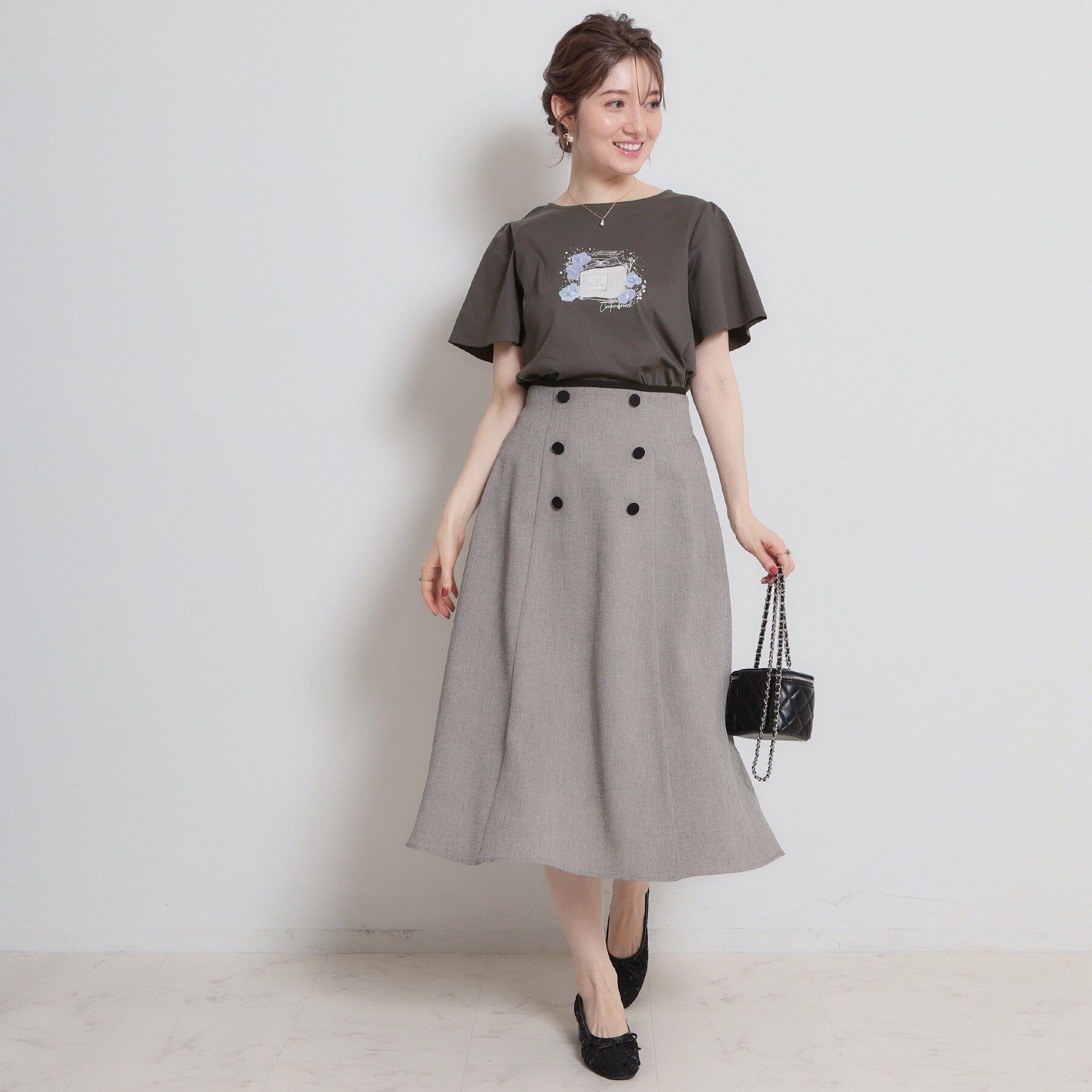 Couture broach「【接触冷感・UVカット】パフュームプリントTシャツ」|Tシャツ・カットソー|