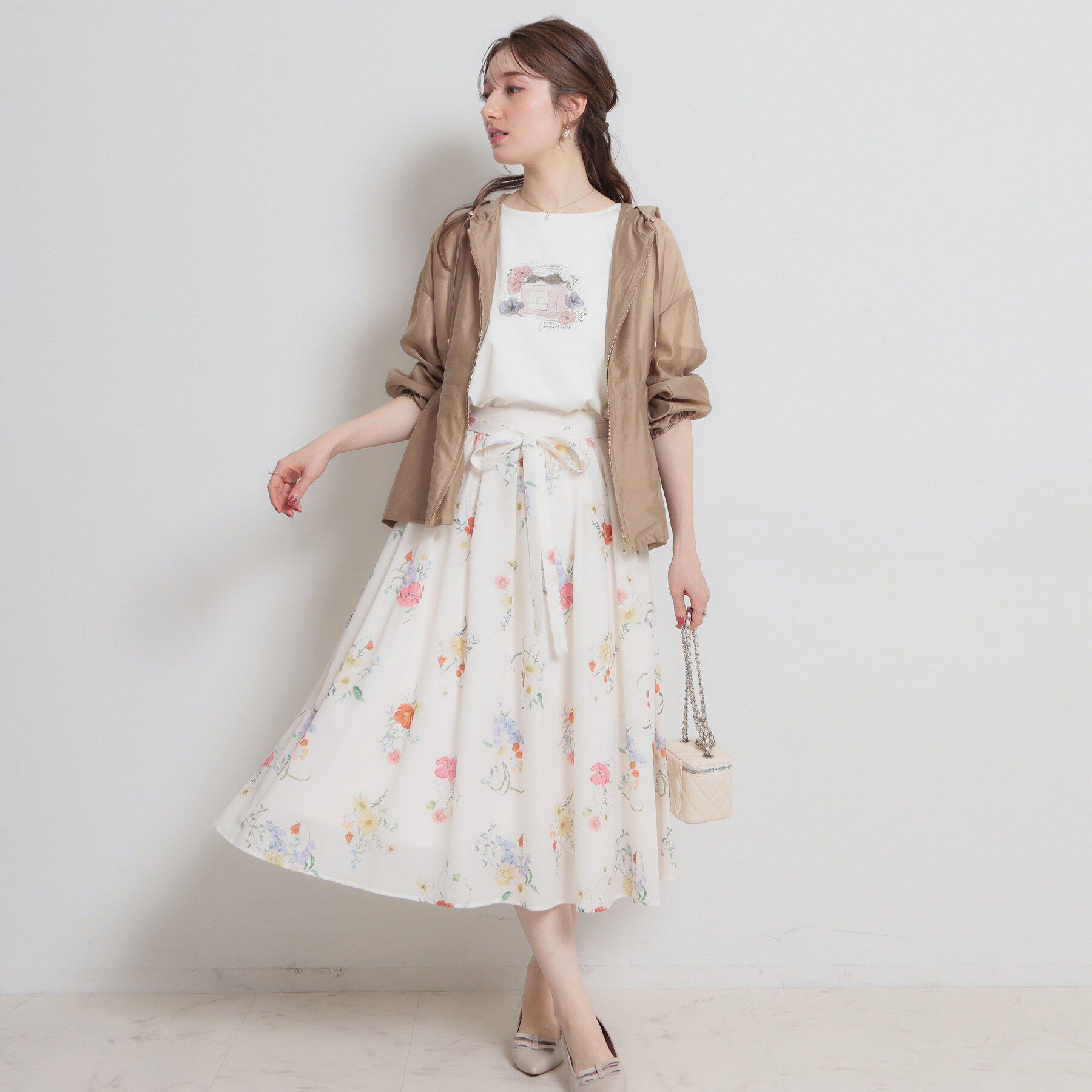 Couture broach「【接触冷感・UVカット】パフュームプリントTシャツ」|Tシャツ・カットソー|